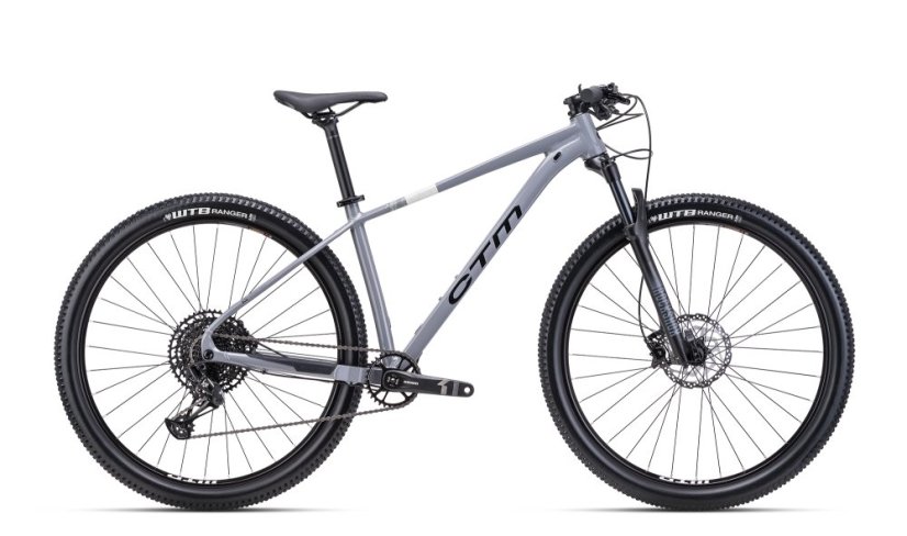 CTM RASCAL 1.0 - lesklá šedá / matná čierna M - FrameSize: L